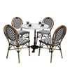 Outdoor Furniture Set PVC Rattan Chair Outdoor Chairs Suitable for Courtyard Garden Waterproof Metal Table and Chairs