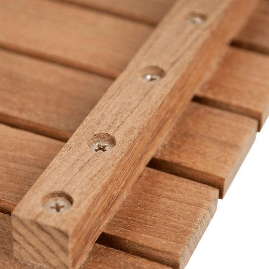 20" Premium Teak Shower Bath Mat-3