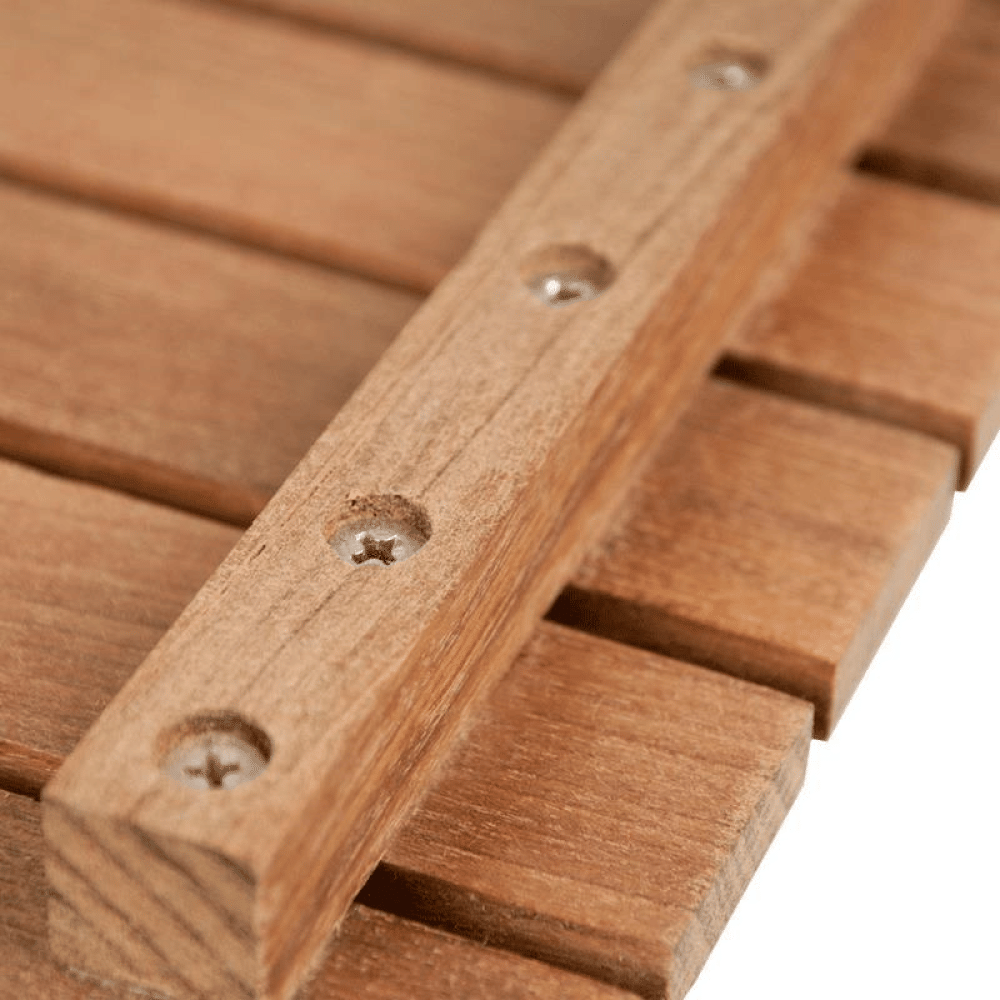 20" Premium Teak Shower Bath Mat-3