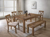 Antique Natural Oak Transitional Rectangular Dining Table-1