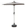 Rectangle Patio Umbrella With Crank Lift And Tilt Function