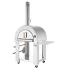 Outdoor Wood Fired Pizza Oven with Side Table