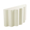 Wavy Fiberglass Console Table, 47-Inch Beige