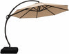 Cantilever Patio Umbrella 12 ft, Beige, With Sand-Fillable Base
