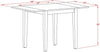 Norden Oak Extendable Dining Table 30X48 Rectangle