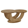 Two-Tier Round Accent Table with Open Storage Base