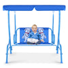 Kids' Canopy Swing Bench, 2-Seat Outdoor Glider