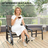 Outdoor Glider With Ottoman