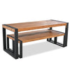 3-Piece Acacia Wood Outdoor Conversation Set for Patio and Garden