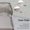 Counter-Height Rattan Bar Stools, Set of 4