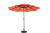 10 Ft 3-Tier Auto-Tilt Patio Umbrella, Orange