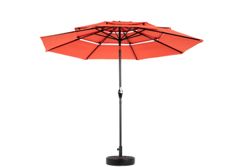 10 Ft 3-Tier Auto-Tilt Patio Umbrella, Orange