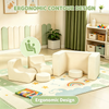 Kids Modular Foam Sofa Set with Table and Chairs