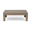 3-Piece Outdoor Loveseat Set with Coffee Table, Acacia Wood