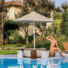 Hotel Swimming Pool Aluminum Long-handled Outdoor Umbrella Beach Courtyard Sunshade Villa Camping Outdoor Furniture