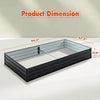 Galvanized Raised Garden Beds Outdoor // 8×4×1 Ft Planter Raised Beds