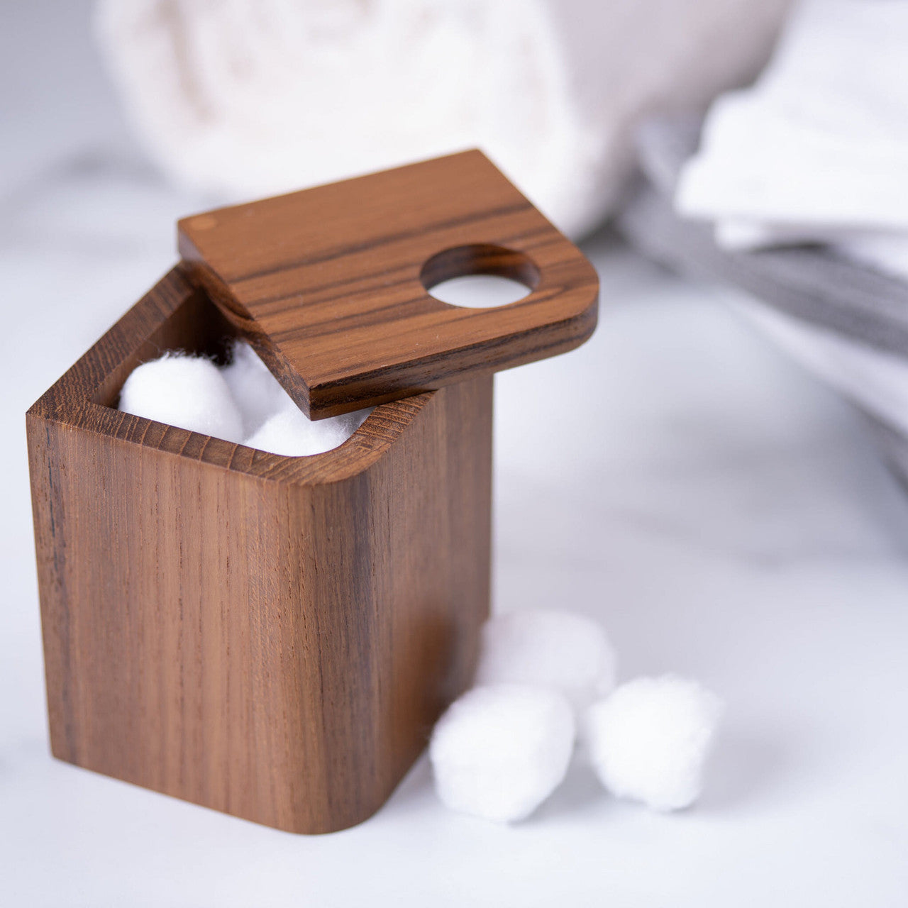Designer Genuine Teak Cotton Box-2