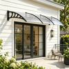 Transparent PC Door Awning Canopy, 120 × 40 in.