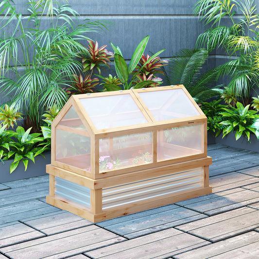 48 x 24 in. Fir Wood Greenhouse Planter