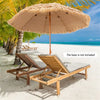 8 Foot Portable Thatched Beach Umbrella