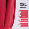 10 Ft Solar LED Patio Umbrella, Red
