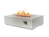 52" Concrete Propane Fire Pit Table — Antique White