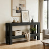 Long Console Table with 2-Tier Shelf