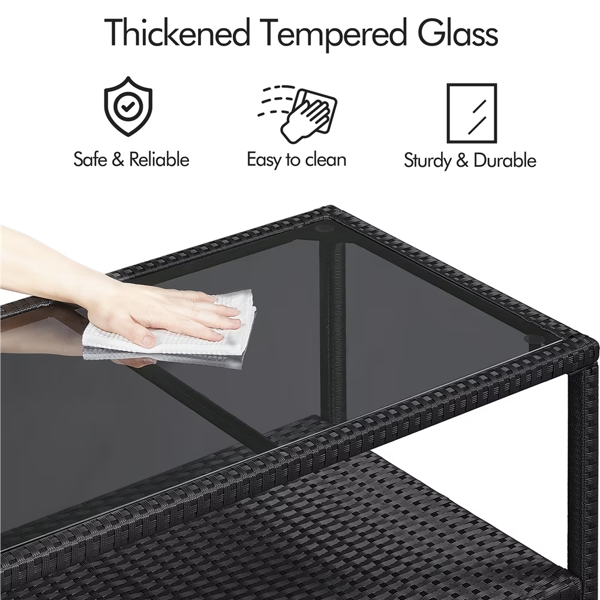Open Lower Shelf for Everyday Storage