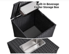 4-Piece Wicker Patio Conversation Set with Cooler Storage