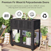 Mini Wood Cold Frame — Compact 2-Door