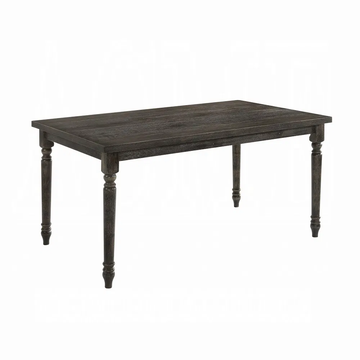 Weathered Grey Rectangular Dining Table, Seats 6
