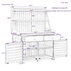 Garden Potting Bench with Storage — Gray