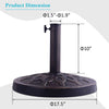 Heavy-Duty Bronze Market Umbrella Base — 30 lbs