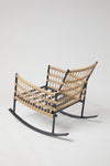 3-Piece Patio Rocking Chair Set with Resin Wicker & Bistro Table