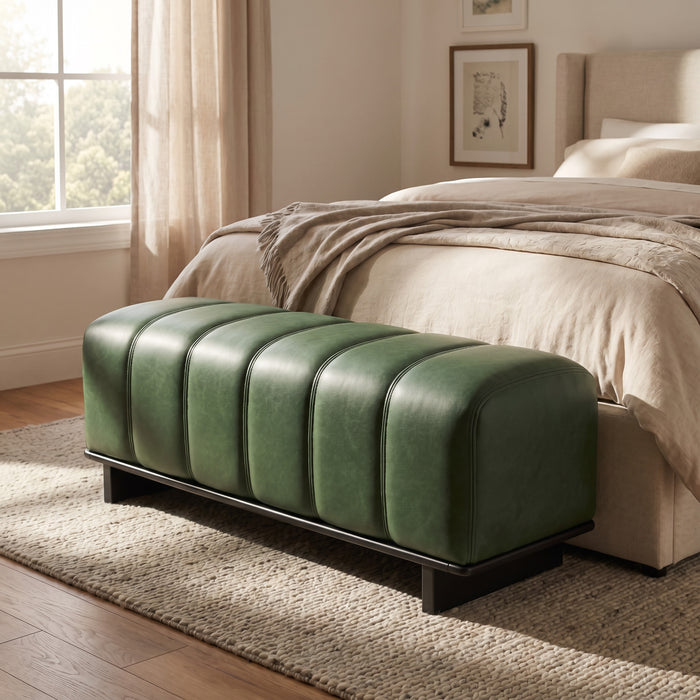 Easy-care green PU