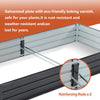 Galvanized Raised Garden Beds Outdoor // 8×4×1 Ft Planter Raised Beds
