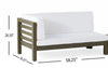Outdoor Acacia Wood Loveseat and Coffee Table Set