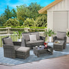 Planter Glass Light Gray 6-piece set for Indoor, Outdoor or Decorative