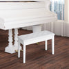 Tufted Storage Bench with Faux Leather Seat