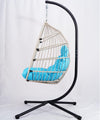 Wicker Hanging Egg Chair with Stand