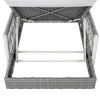 All-Weather Wicker Chaise Lounge, Grey (Set of 2)