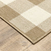 Geometric Indoor/Outdoor Area Rug — Gray & Ivory
