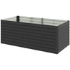 Galvanized Raised Garden Bed, 5' x 3', Dark Grey