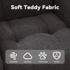 Teddy Fleece Wingback Glider & Ottoman Set, Grey