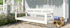 Acacia Wood Porch Swing Bed — Twin Size