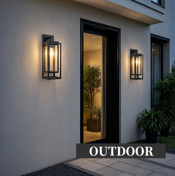 18-Inch Satin Black Outdoor Wall Lantern