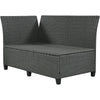 Wicker L-Shaped Patio Sectional — 5 Piece