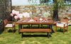 Acacia Wood Outdoor Dining Set — 7 Piece, Seats 8