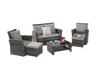 Planter Glass Light Gray 6-piece set for Indoor, Outdoor or Decorative