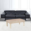 51" White Distressed Solid Wood Coffee Table